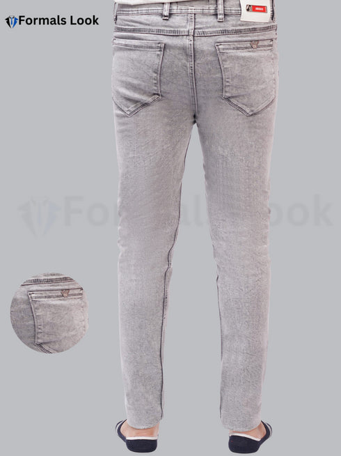 Grey Color Imported Stuff Ultra Stretch Jeans Pant